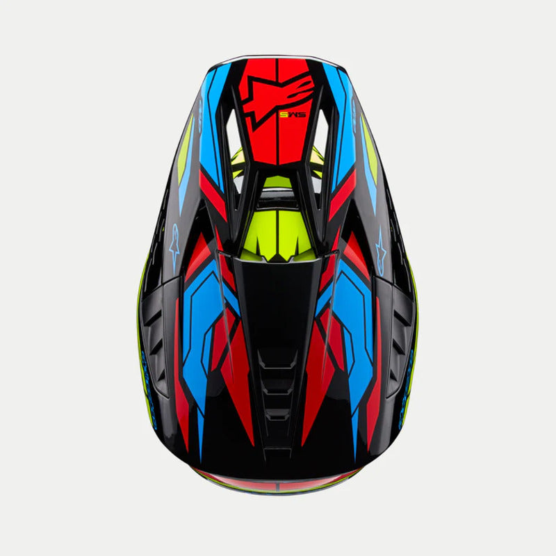 VISOR SM5 22.06 - ACTION 2 BLACK FLUROYELLOW BRIGHT RED GLOSS (1533)