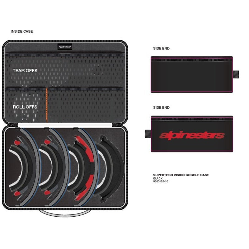 Alpinestars Supertech Vision Goggle Case Black