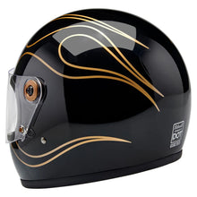 Biltwell BW10035 GRINGO S ECE 22.06... GLOSS BLACK FLAMES (0567)