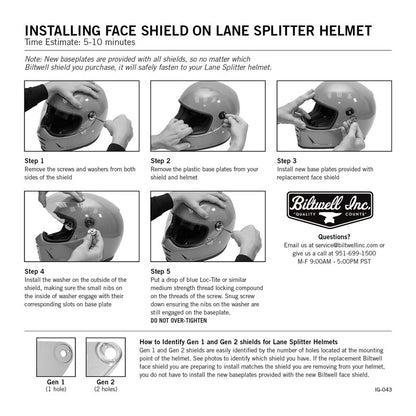 BW1112 LANE Splitter Gen 2 Shield Gold Mirror (0222)