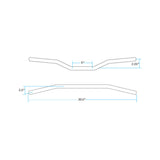 TRACKER 7/8" BARS | CHROME NON-DIMPLED