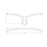 TYSON XL 8" BARS | CHROME THROTTLE BY WIRE