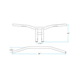 TYSON XL 10" BARS | CHROME SLOTTED