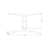 TYSON XL 14" BARS | CHROME THROTTLE BY WIRE