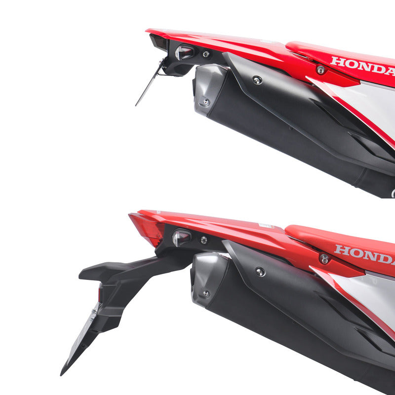 DRC TAIL LIGHT &amp; PLATE HLDR EDGE 2 ALLOY | CRF300L/Rally '21- | SMOKE LENS
