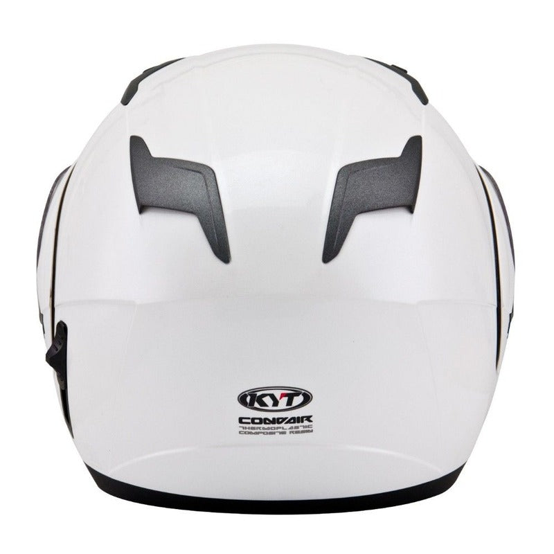 Kyscn00W3 KYT Convair Flip UP Helmet | Pearl White