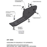 LV HEAT SHIELDS | CARBON FIBRE | 701 ENDURO/LR / SUPERMOTO '16> (Stock &amp; LV exhausts)