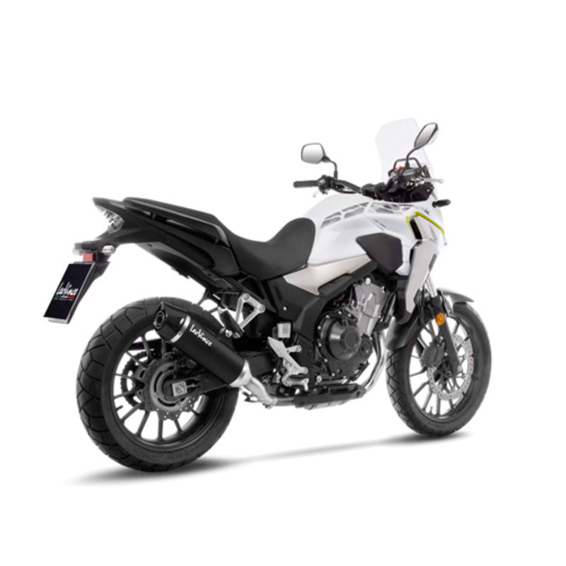 ##USE LVSO14058 FIRST## LV SLIP-ON A | NERO | STAINLESS BLACK | CB500 F / X / CBR500R '19> (fits w orig. cent stand)