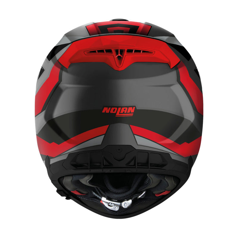 NHN808071 N80-8 FULL FACE WANTED | FLAT GREY-BLACK-RED (71)