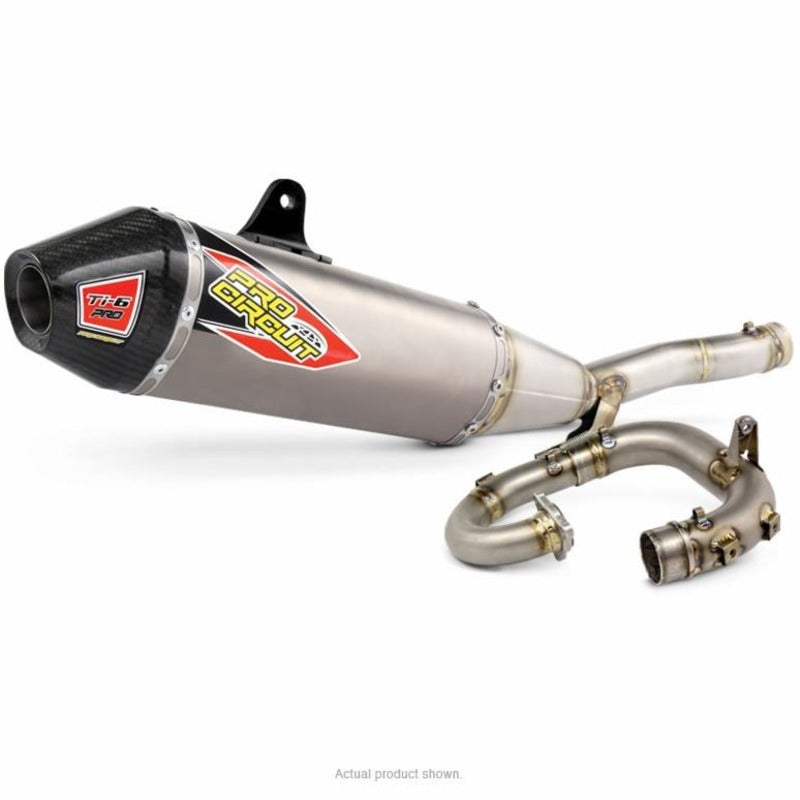 YZ450F 18-19/WRF 19-20 Ti6 PRO | Carbon End Cap, Full Titanium System, FIM legal $#$