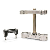 TC KIT CRF450 13-16, CRF250 14-17 SILVER clamp kit, bar mounts, stem &amp; bearing. 20MM ofse