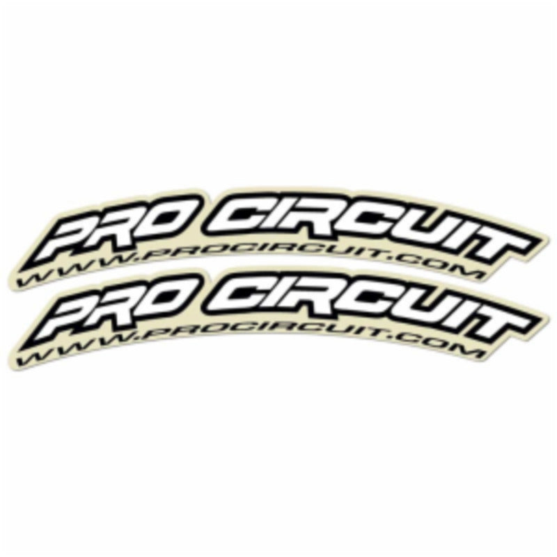 Front Fender Decal Kit White