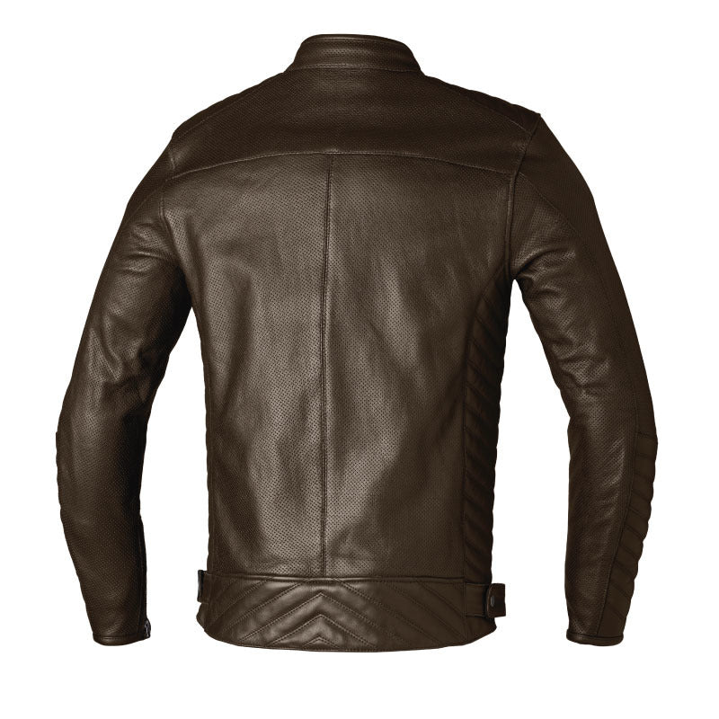 RSJL3537 ROADSTER 3 CE VENTED LEATHER JACKET BROWN (95)