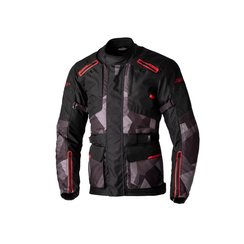 RSJT2979 Endurance CE Waterproof Jacket Black Camo-Red (30)