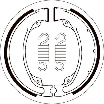 SBS 2055 BRAKE SHOES | WITH SPRINGS