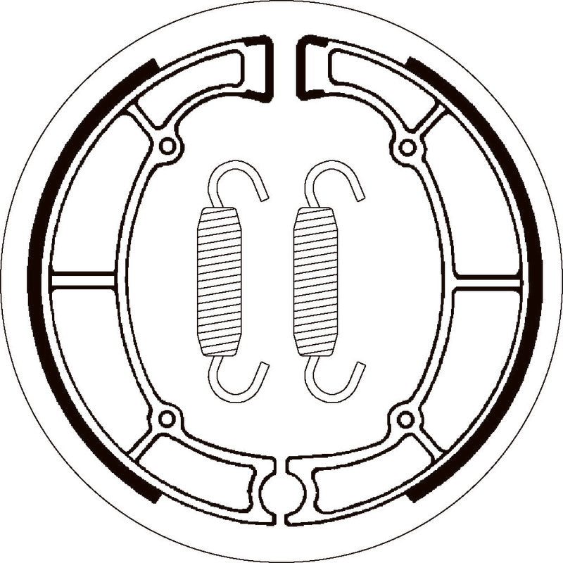 SBS 2060 BRAKE SHOES | WITH SPRINGS