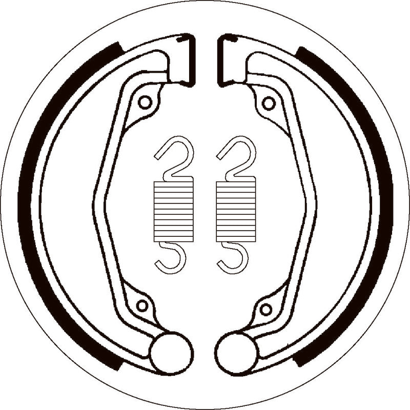 SBS 2068 BRAKE SHOES | WITH SPRINGS