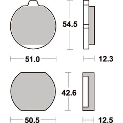 SBS 510HF FRONT/REAR PADS | CERAMIC STREET