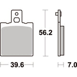 SBS 591RQ REAR PADS | CARBON TECH RACE