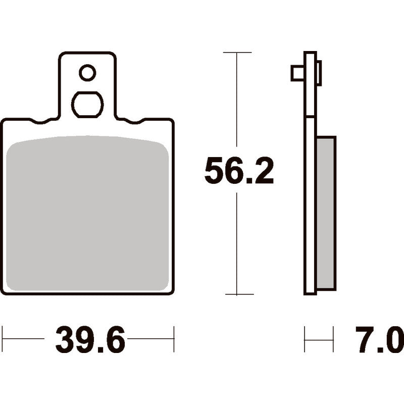 SBS 519SI FRONT/REAR PADS | SINTER OFF ROAD