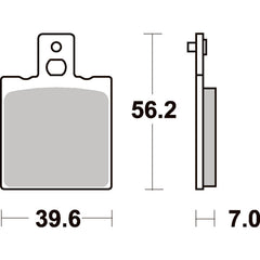 SBS 519SI FRONT/REAR PADS | SINTER OFF ROAD