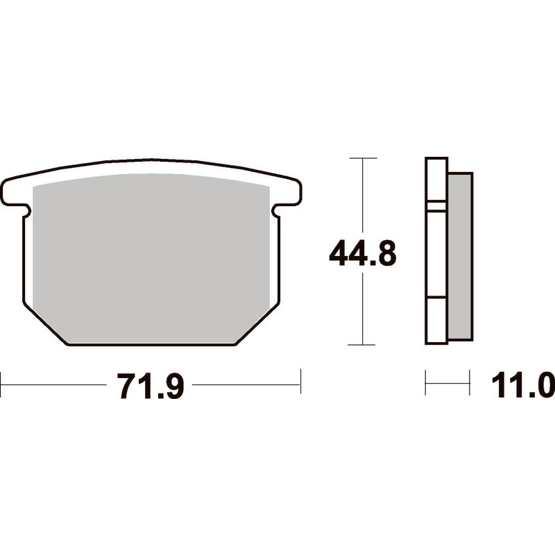 SBS 534HF FRONT/REAR PADS | CERAMIC STREET