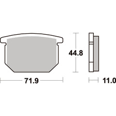 SBS 534HF FRONT/REAR PADS | CERAMIC STREET