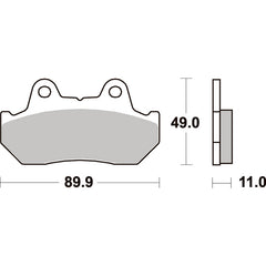 SBS 542HS FRONT PADS | SINTER STREET