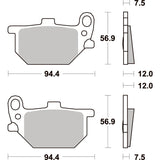 SBS 545HF FRONT/REAR PADS | CERAMIC STREET