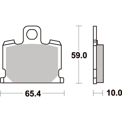 SBS 547HF Front/Rear Pads | Ceramic Street