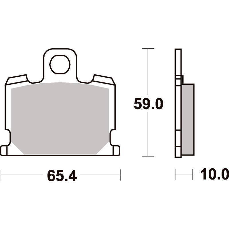 SBS 547HF FRONT/REAR PADS | CERAMIC STREET
