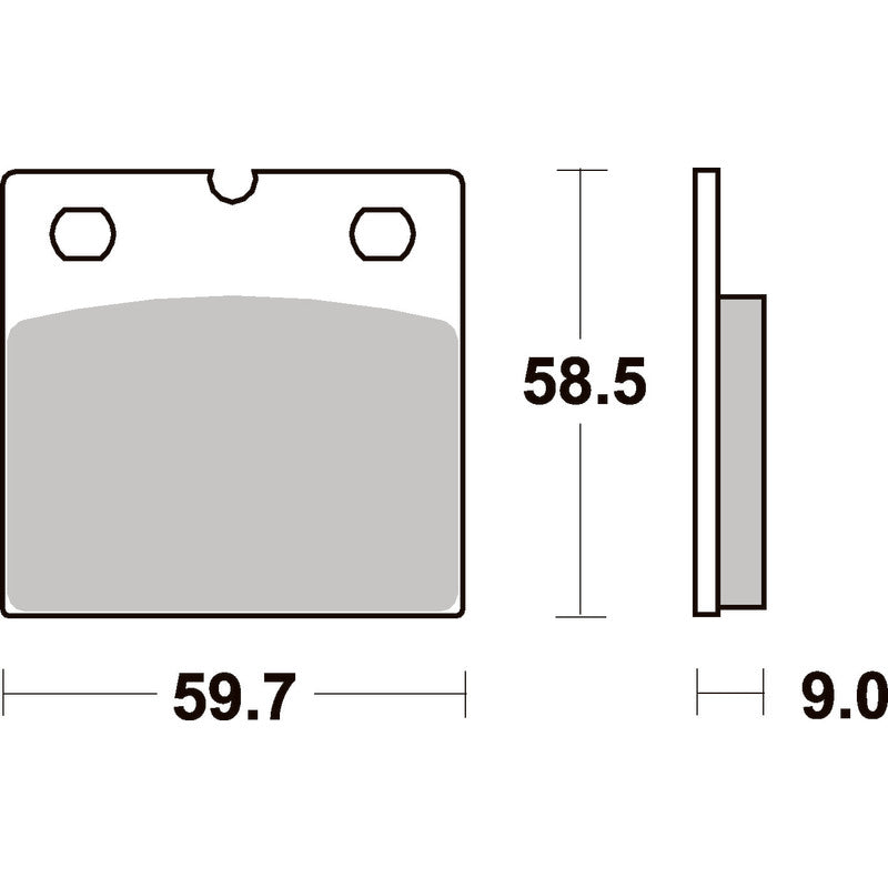 SBS 554HF FRONT/REAR PADS | CERAMIC STREET
