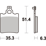 SBS 574SI FRONT/REAR PADS | SINTER OFF ROAD