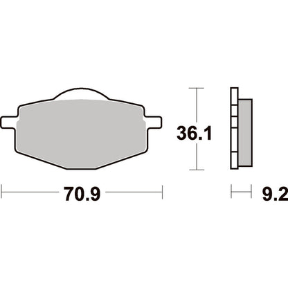 SBS 575HF Front/Rear Pads | Ceramic Street