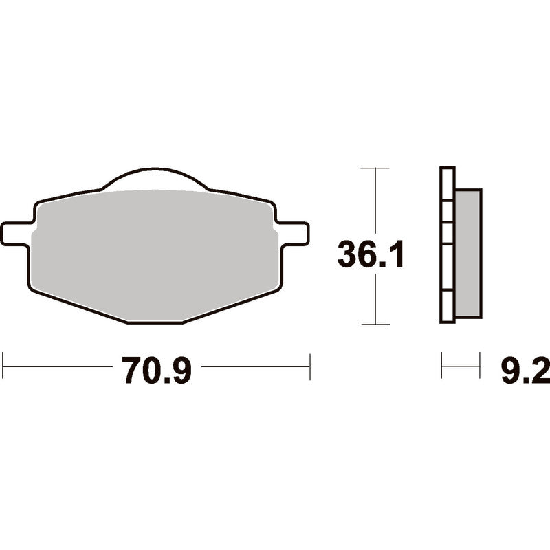 SBS 575HF FRONT/REAR PADS | CERAMIC STREET