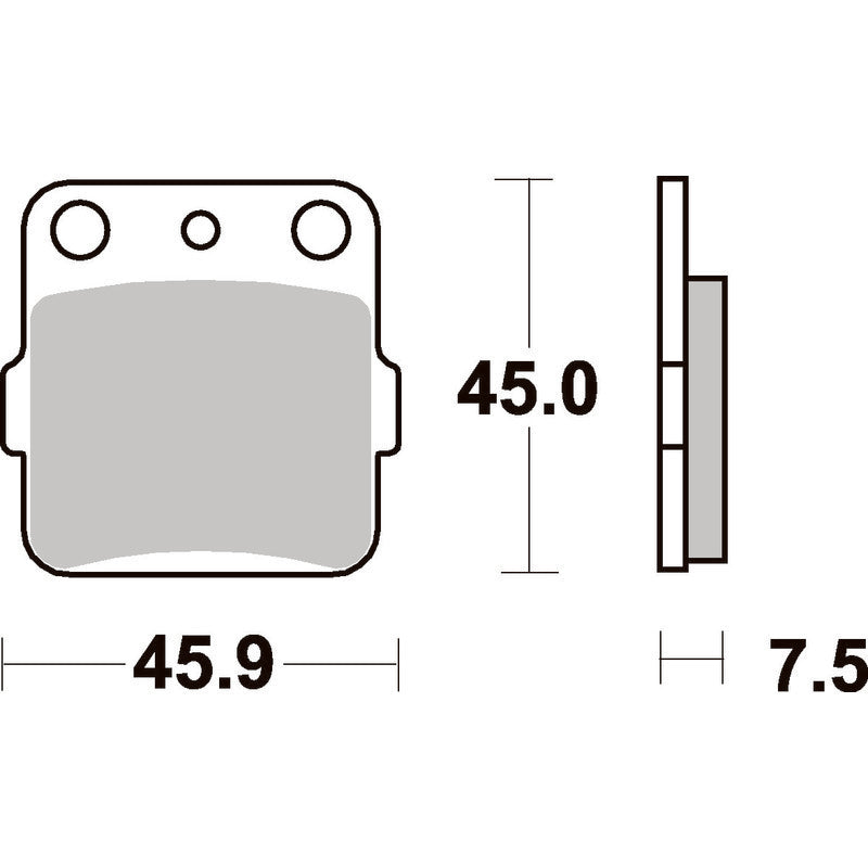 SBS 592SI Front/Rear Pads | Sinter Off Road
