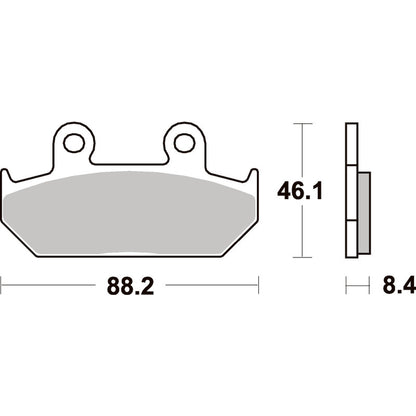 SBS 600HF Front/Rear Pads | Ceramic Street