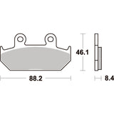 SBS 600HS FRONT PADS | SINTER STREET