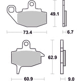 SBS 602HF FRONT/REAR PADS | CERAMIC STREET