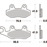 SBS 611HF FRONT/REAR PADS | CERAMIC STREET