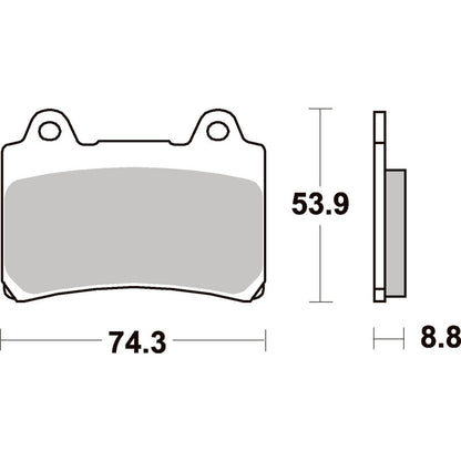 SBS 613HF Front/Rear Pads | Ceramic Street