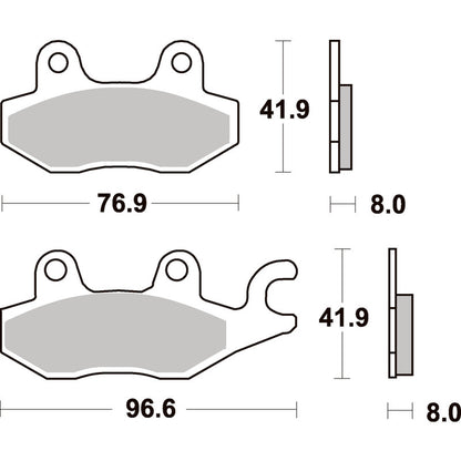 SBS 638HF Front/Rear Pads | Ceramic Street