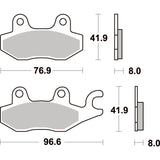 SBS 638SI FRONT/REAR PADS | SINTER OFF ROAD
