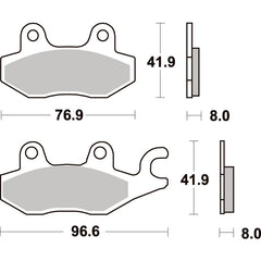 SBS 638SI Front/Rear Pads | Sinter Off Road