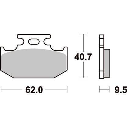 SBS 648HF Front/Rear Pads | Ceramic Street