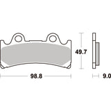 SBS 683HS FRONT PADS | SINTER STREET
