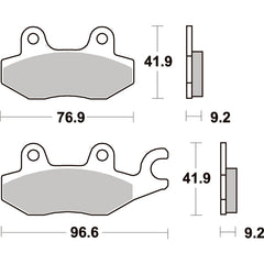 SBS 688HF FRONT/REAR PADS | CERAMIC STREET