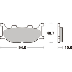 SBS 691HS FRONT PADS | SINTER STREET