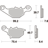 SBS 702HF FRONT/REAR PADS | CERAMIC STREET >> SB702SI