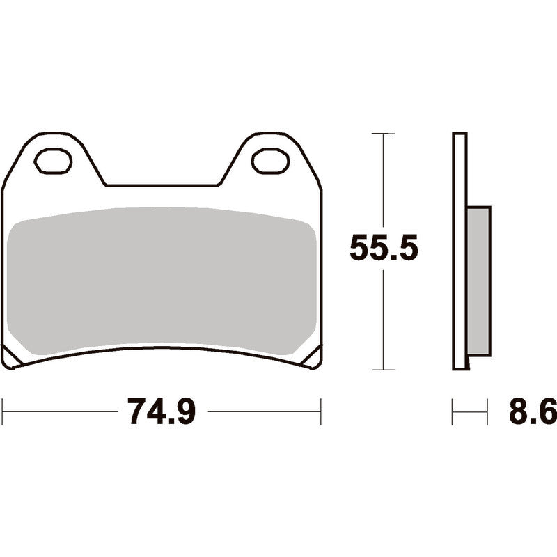 SBS 706DS-1 FRONT PADS | DUAL SINTER RACE DRC (FOR RACE USE ONLY)